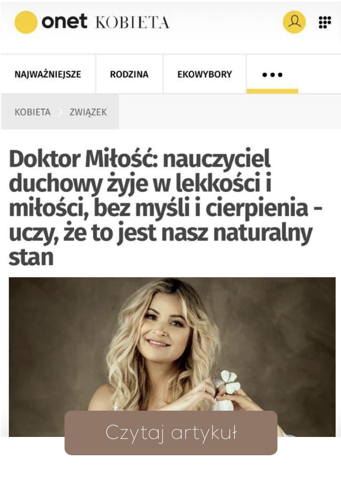 Artykuł o Asi Bobel w Onecie